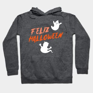 Feliz Halloween (2 ghosts) Hoodie